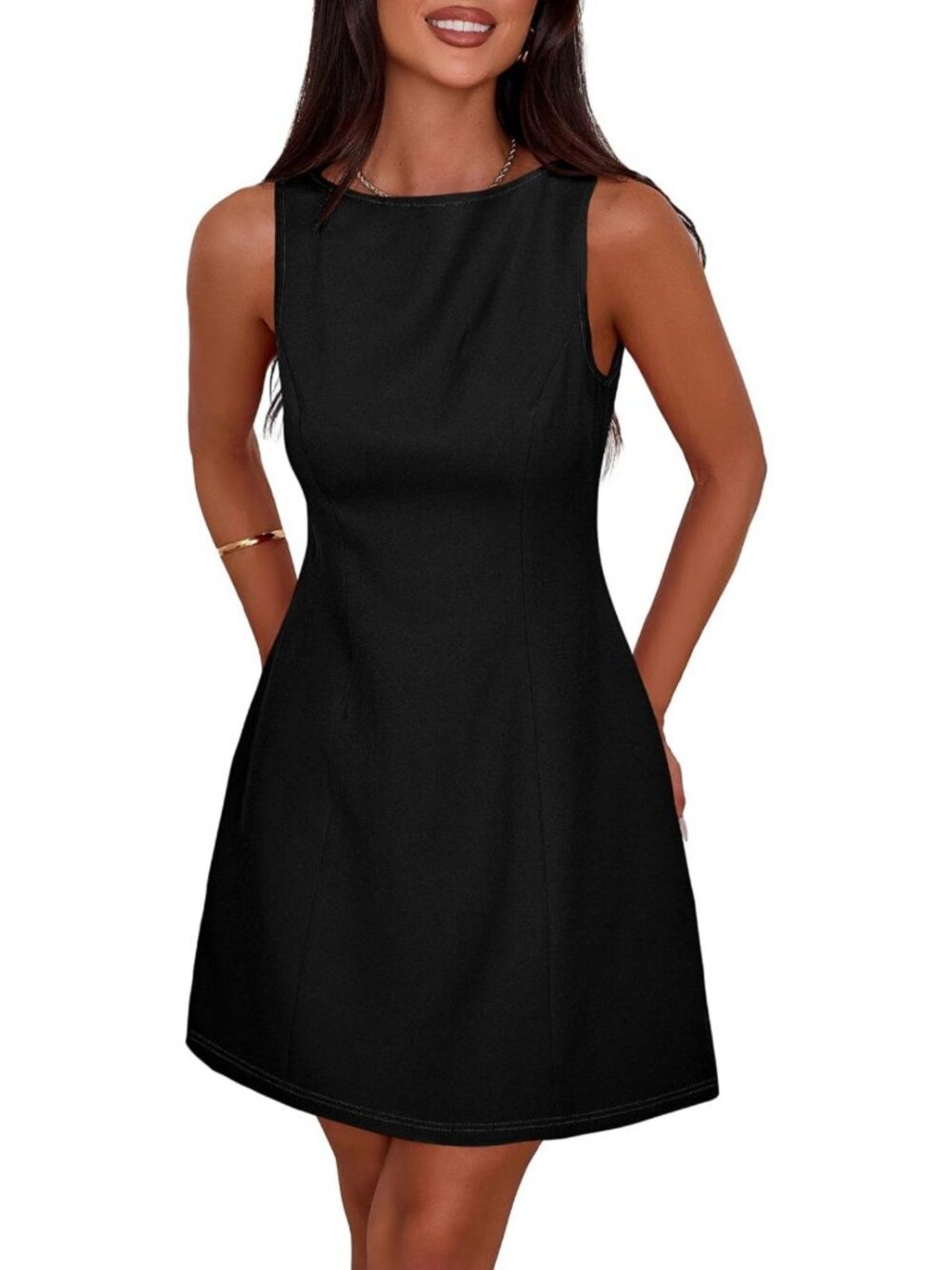 Chic Women's A-Line Mini Dress | Elegant Short Formal Dress for Parties & Events